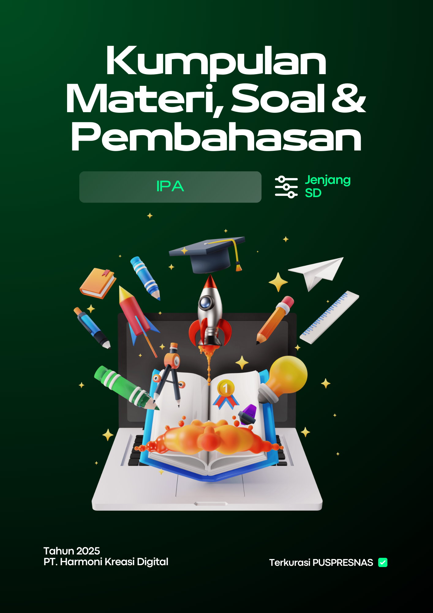 Cover E-Book: ILMU PENGETAHUAN ALAM SD VERSI 2: KUMPULAN MATERI, SOAL, DAN PEMBAHASAN