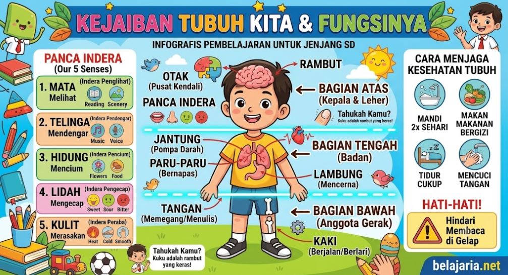 BAGIAN TUBUH DAN FUNGSINYA